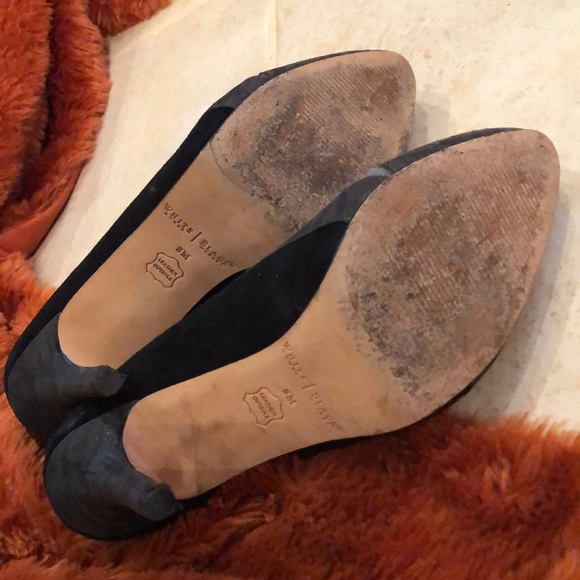 WHBM Classic leather embossed snake + suede stiletto heels - Picture 8 of 10